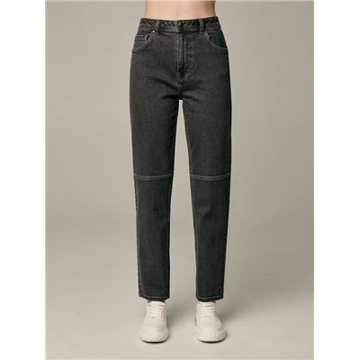 Mom Fit CONTE CON-591 Джинсы mom с высокой посадкой и горизонтальными швами