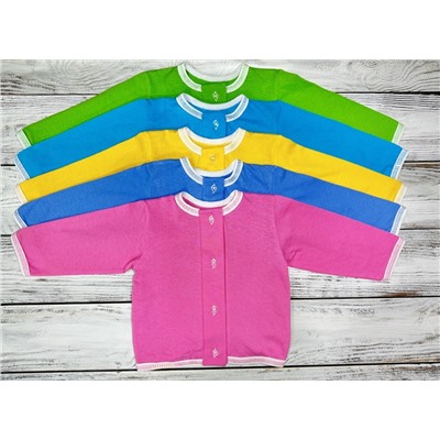 Кофточка планка однотонная д/рукав(кулирка)