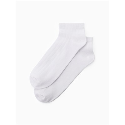 Носки мужские укороченные R&S, 3 пары, размер 40-44, белые