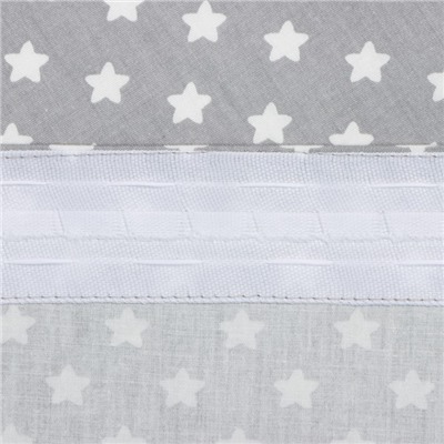 Шторы для кухни «Этель. Звёзды», 149×180 см - 2 шт., подхваты - 2 шт.