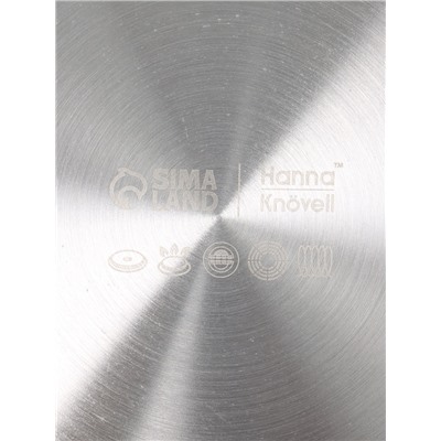 Сковорода 3Ply Hanna Knövell, d=22 см, h=5 см, толщина 2.2 мм, индукция, нержавеющая сталь