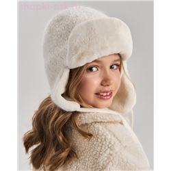 Лилли ажур Ушанка для девочки (54-56)