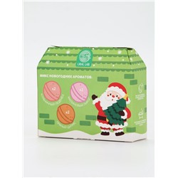Бомбочки для ванны в домике «Дед Мороз», набор 6 шт. × 40 г, URAL LAB