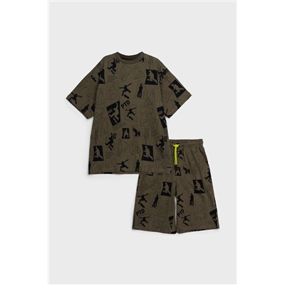 Комплект трикотажный для мальчиков: фуфайка (футболка), шорты PLAYTODAY, 1122539