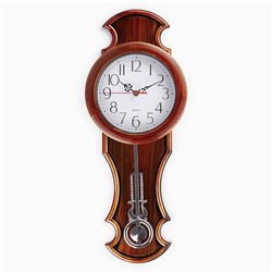 Часы настенные интерьерные «Винтаж», плавный ход, 23×5×60, циферблат d=18 см