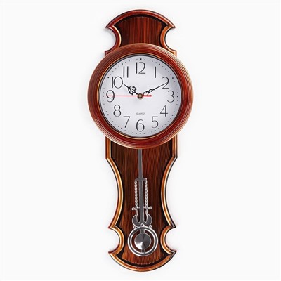 Часы настенные интерьерные «Винтаж», плавный ход, 23×5×60, циферблат d=18 см