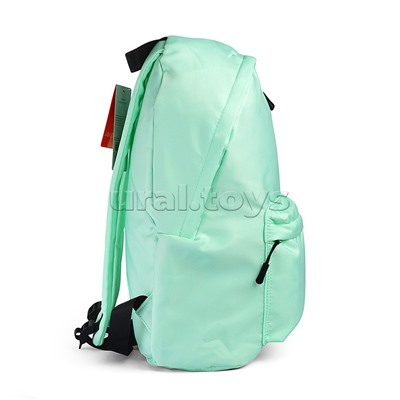 Рюкзак "Color Balance" подростковый 40x29x17 см (14 л) 250 г, нейлон, подклад, 1 отделение на молнии, 1 передний карман, аппликация из каучука, мятный