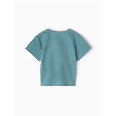 Футболка детская MINAKU, рост 74-80 см, голубая