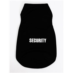 Футболка для животных «Охрана», размер S, ДС 25, ОГ 38 см, чёрная