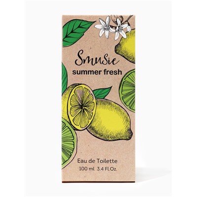 Туалетная вода женская Smusie Summer Fresh, 100 мл