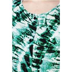 Блузка  4103/07/Белый, зеленый