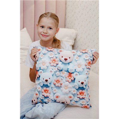 Наволочка декоративная декоративная 1 шт 3D эффект НАТАЛИ, 1209565