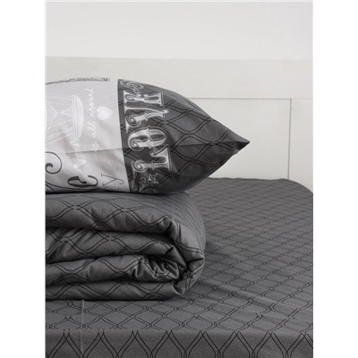 Постельное бельё евро «Этель» Love, бязь