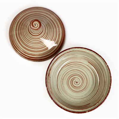 Тажин Борисовская керамика «Мята», 1 л, 17.5×22 см, керамика, зелёный