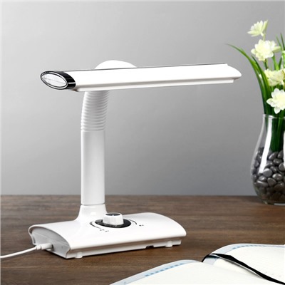 Лампа настольная «Менси», 3 режима, LED, 15 Вт, USB, бело-зелёная, 20×24×23 см