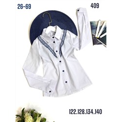 Блузка 409 белый