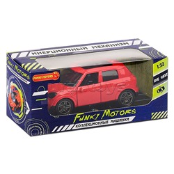 Красная инерционная машинка Хэтчбэк die-cast,1:32, открывающиеся двери