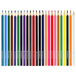 Карандаши 24цв "Дикая планета" КЦ24-ДП трехгранные повышенной мягкости SchoolФормат