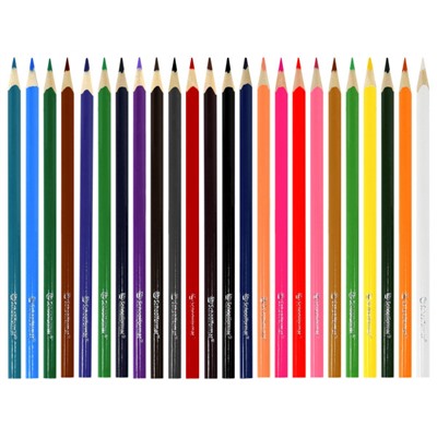 Карандаши 24цв "Дикая планета" КЦ24-ДП трехгранные повышенной мягкости SchoolФормат