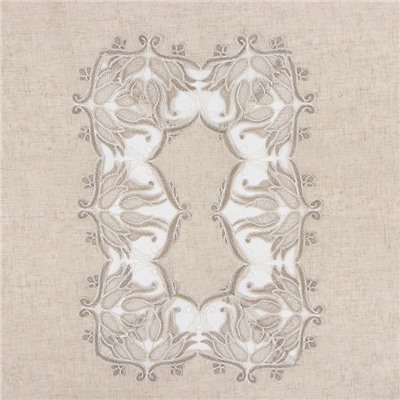 Скатерть «Этель. Ажурная», 120×150±5 см, бежевая