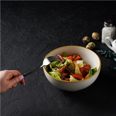 Салатник Magistro «Церера», 1.1 л, 18.5×7.5 см, фарфор, белый