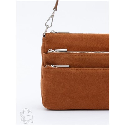 Сумка женская кожаная 8269PEF brown Polina&Eiterou