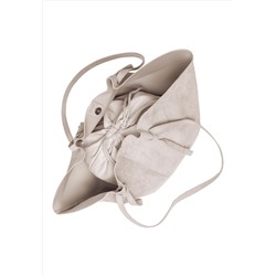 Женская сумка-тоут, цвет жемчужно-серый