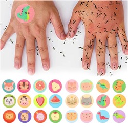 Наклейки от комаров и мошек с рисунками, набор 120 шт.