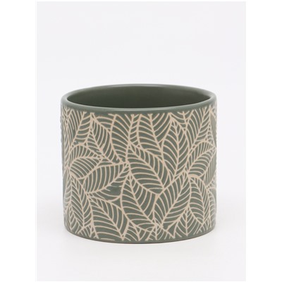 Кружка чайная керамическая «Листья», 320 мл, ручная работа