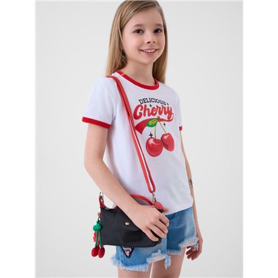 Фуфайка трикотажная для девочек (футболка)