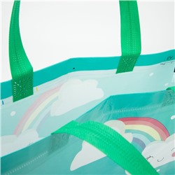 Сумка хозяйственная без застёжки, 27×12×29 см, с рисунком, МИКС