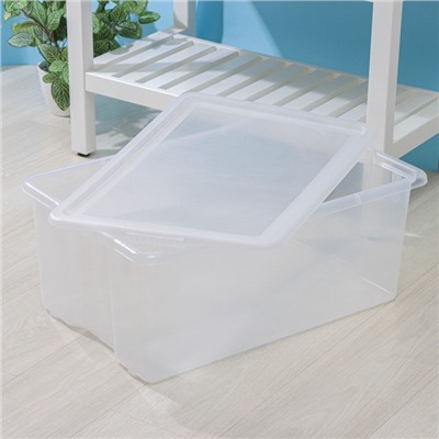 Контейнер для хранения Porter, 50 л, 66×42×26 см, с крышкой, прозрачный