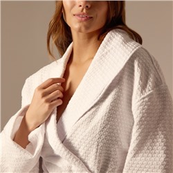 Халат вафельный женский SL HOME: Waffle «Блан де Блан», размер 42-44, белый