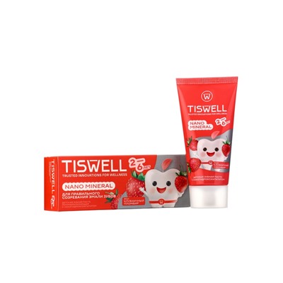 Детская зубная паста реминерализирующая, со вкусом клубничного пломбира, 2–6 лет, 60 г