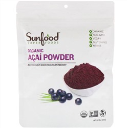 Sunfood, Органический порошок асаи, 227 г (8 унций)