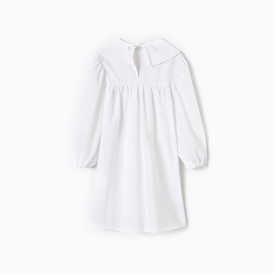 Платье для девочки MINAKU: Cotton collection, рост 92 см, белое