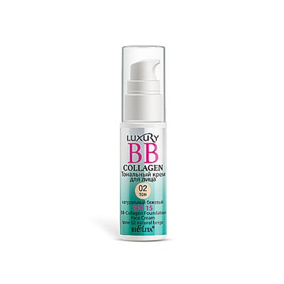 BELITA BB-Collagen тональн.крем с Дозатором №02 натуральный бежевый SPF15 25мл /18