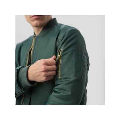 Бомбер мужской на молнии MIST, размер 46, хаки