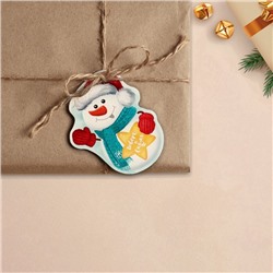 Шильдик новогодний декоративный на подарок «Поверь в сказку», 6.5×8 см