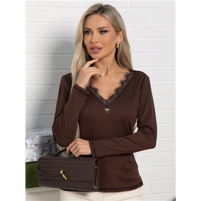 Блуза Новелла (шоколад) Б15492-24М