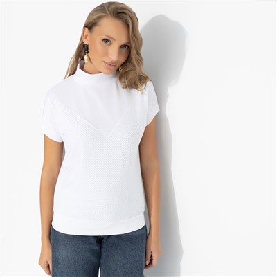 Водолазка в рубчик, Нота нежности (белая)