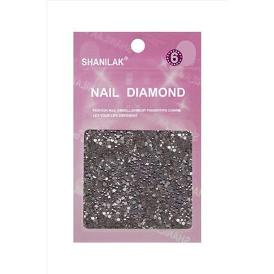 Nail Art Стразы для маникюра №6, серебристый KRISTALLER, 1107748