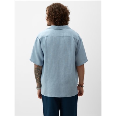 Рубашка мужская с коротким рукавом, MIST размер 54, голубая