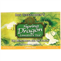 Dragon Herbs, Spring Dragon Longevity Tea, без кофеина, 20 чайных пакетиков, 1,8 унции (50 г)