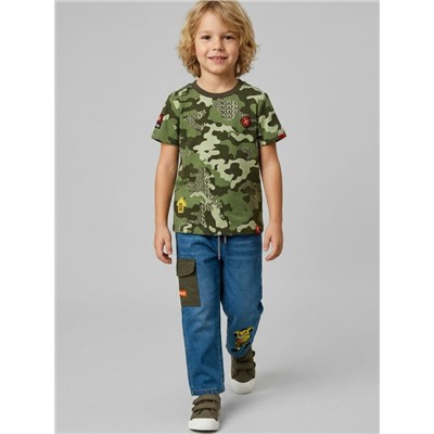 Брюки текстильные джинсовые для мальчиков