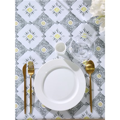 Скатерть «Доляна» Gray diamonds, 145×110 см