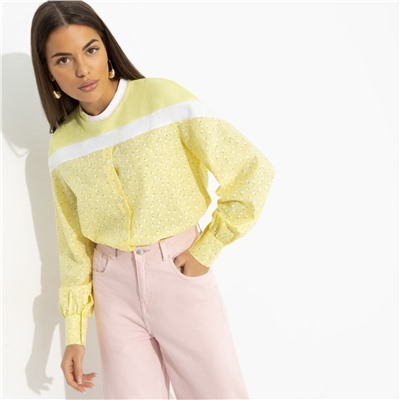 Свитшот комбинированный, Всплеск эмоций (yellow)