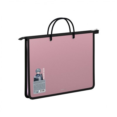 Папка  А4 на молнии с ручками 61200 Matt Manga ассорти ErichKrause