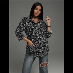 Туника Жанетта (графика черная)