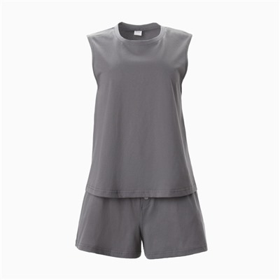 Пижама женская (майка, шорты) MINAKU: Home collection, размер 46, серая